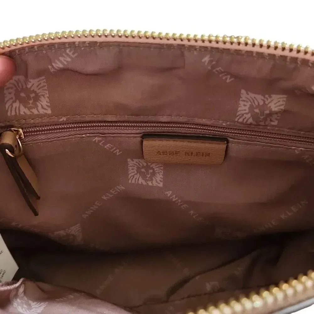 Anne Klein Ladies Pink, Gold & Tan Shoulder Bag